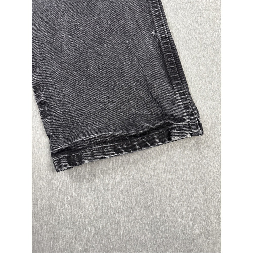 Wrangler Rugged Wear Straight Leg Black Denim Jeans Pants Mens Size 38x30 - Picture 9 of 16